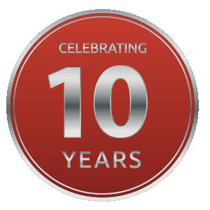 10 year badge